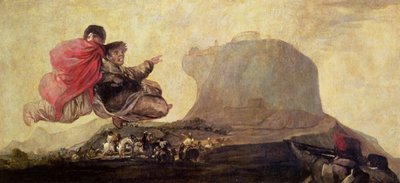Fantastic Vision (Asmodeus) 1821-23 by Francisco de Goya